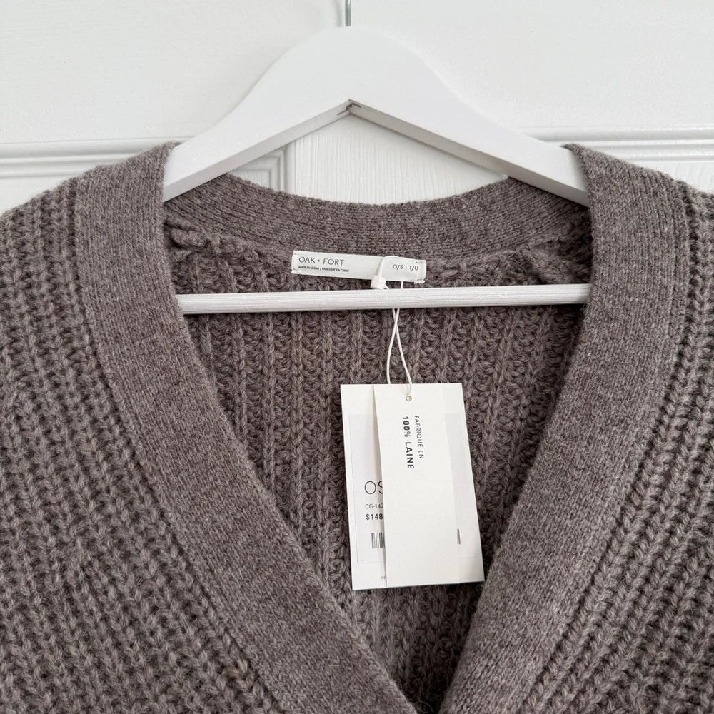 Oak + fort wool cardigan one size - Picture 2 of 4